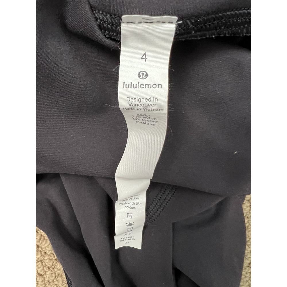 Lululemon Pant Womens Sz 4 Black Power Within Super High-Rise Athletic Workout - Picture 5 of 6